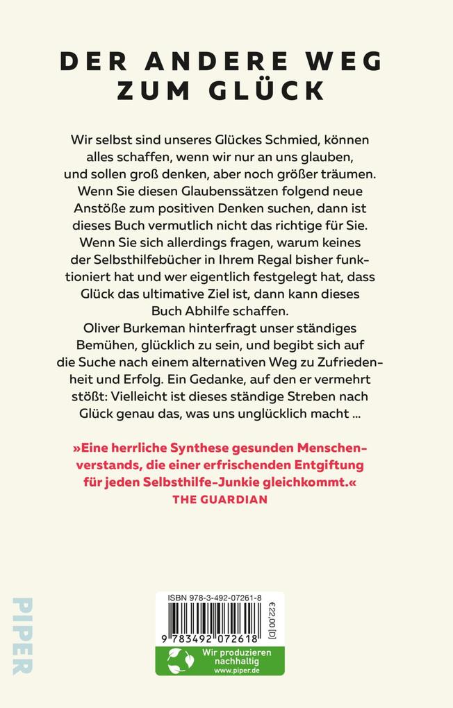 Weitere Ansicht: Das Glück ist mit den Realisten | Oliver Burkeman