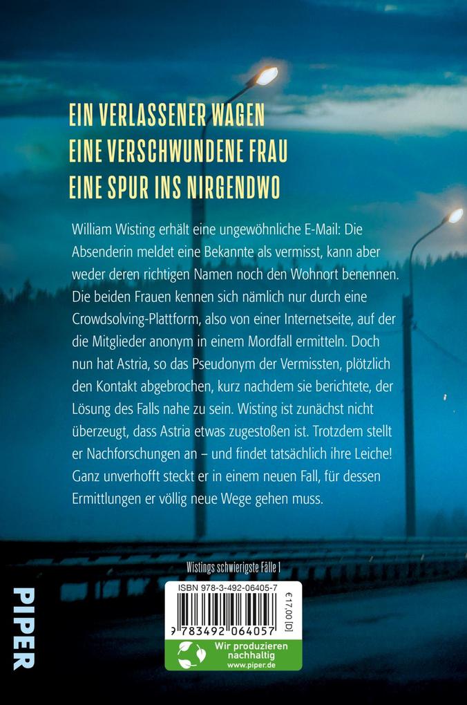 Weitere Ansicht: Wisting und die Tote am Wegesrand | Jørn Lier Horst