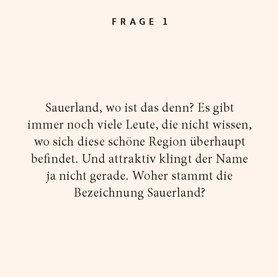 Weitere Ansicht: Sauerland-Quiz | Ursel Schöne