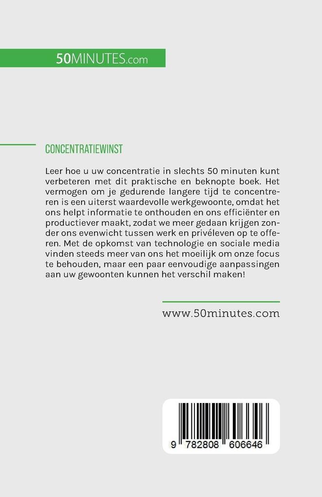 Weitere Ansicht: Concentratiewinst | Maïllys Charlier