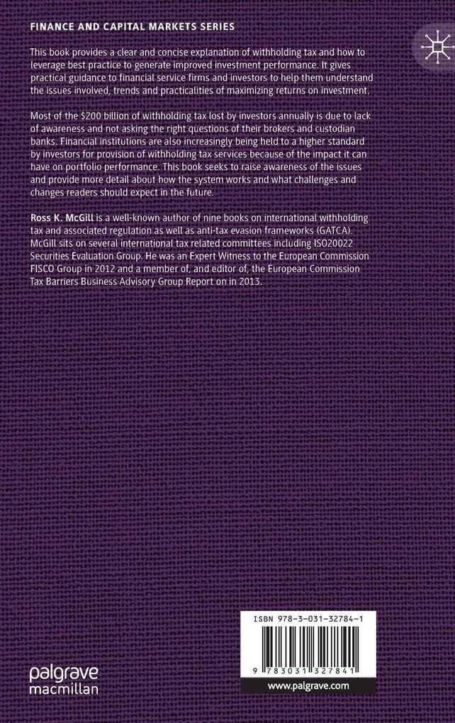 Weitere Ansicht: Cross-Border Investment Withholding Tax | Ross K. McGill