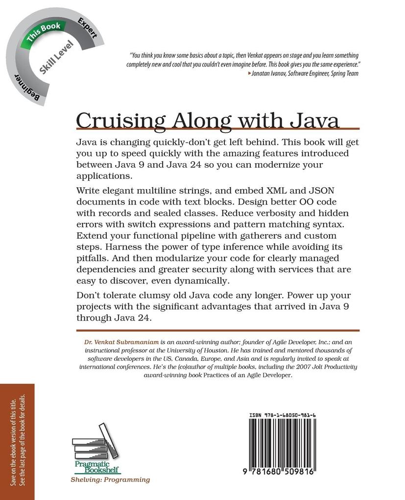 Weitere Ansicht: Cruising Along with Java | Venkat Subramaniam