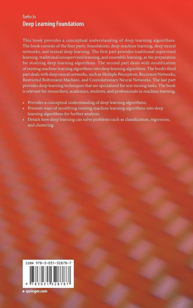 Weitere Ansicht: Deep Learning Foundations | Taeho Jo
