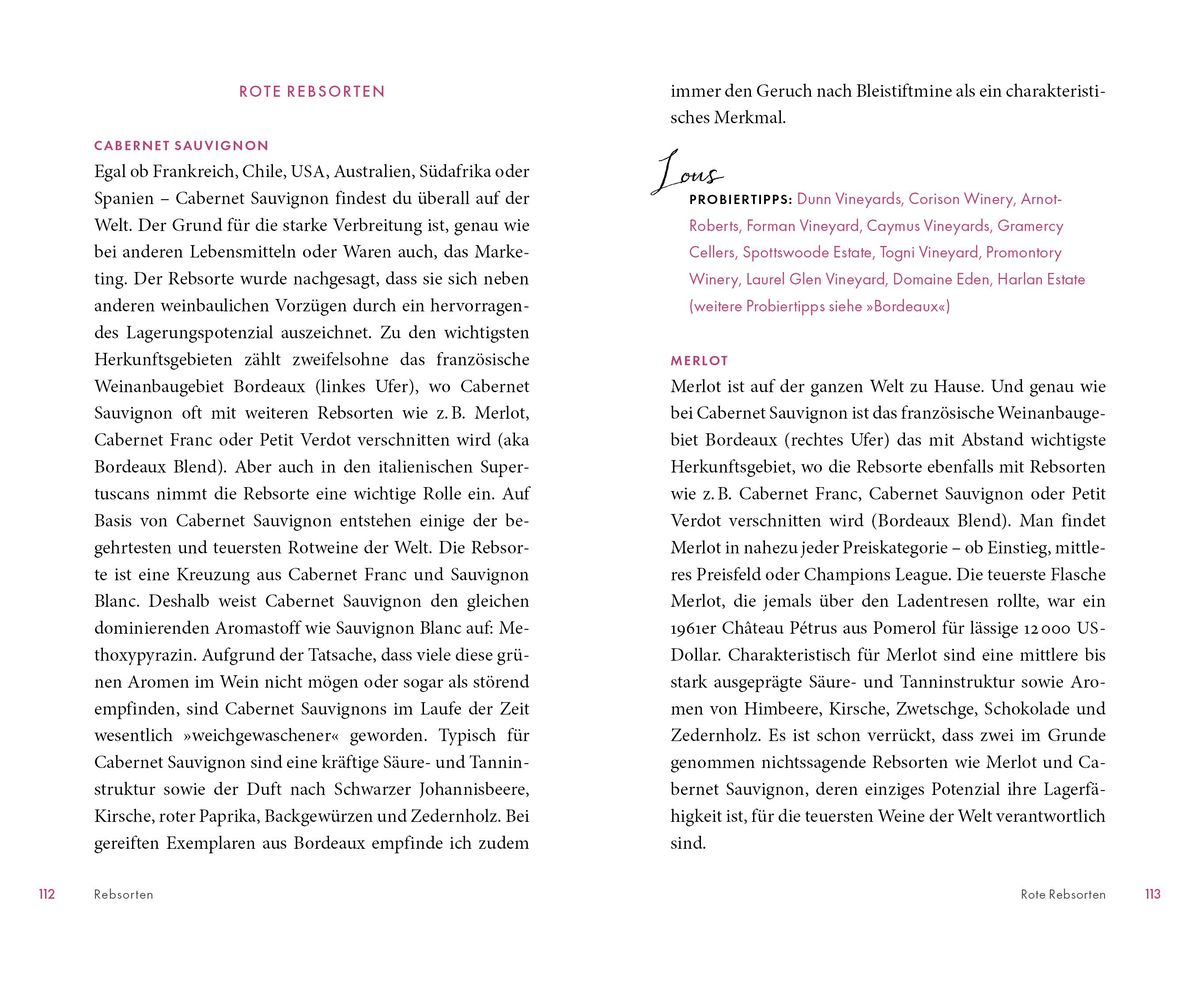 Weitere Ansicht: Das Weinbuch - ohne Blabla | Louisa Maria Schmidt