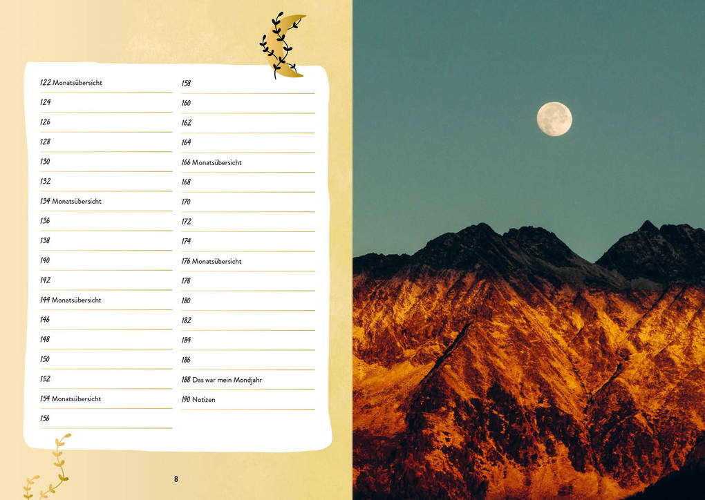 Weitere Ansicht: Mein Mondphasen-Journal