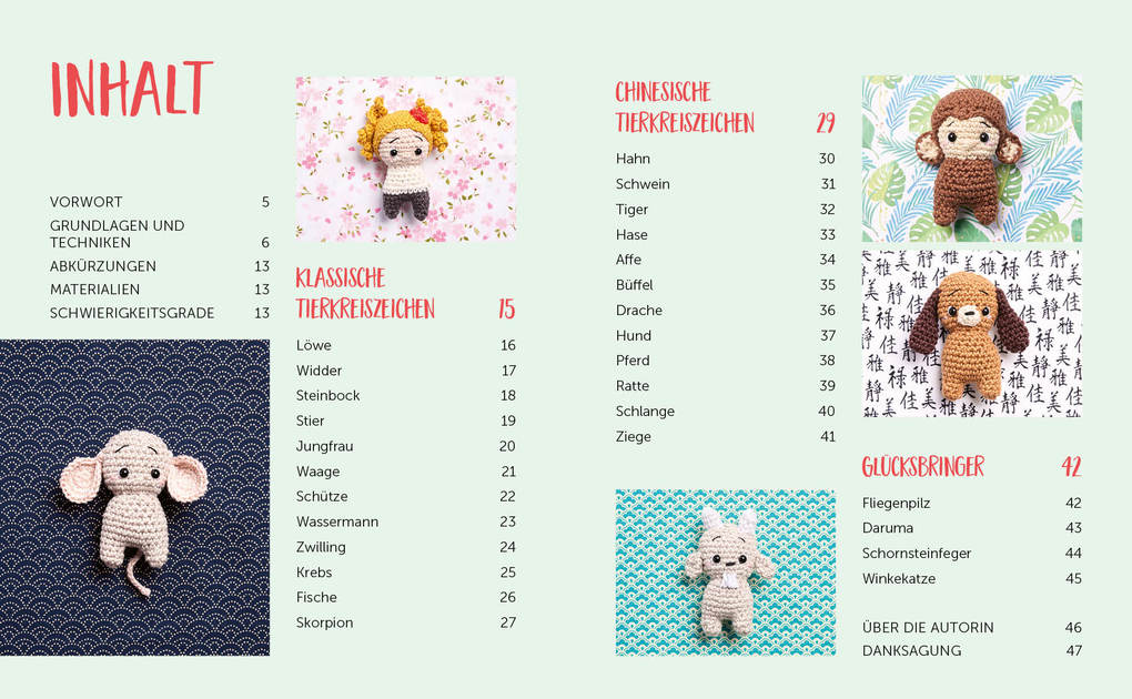 Weitere Ansicht: Sweet Minis häkeln - Niedliche Glücksbringer | Linda Urbanneck