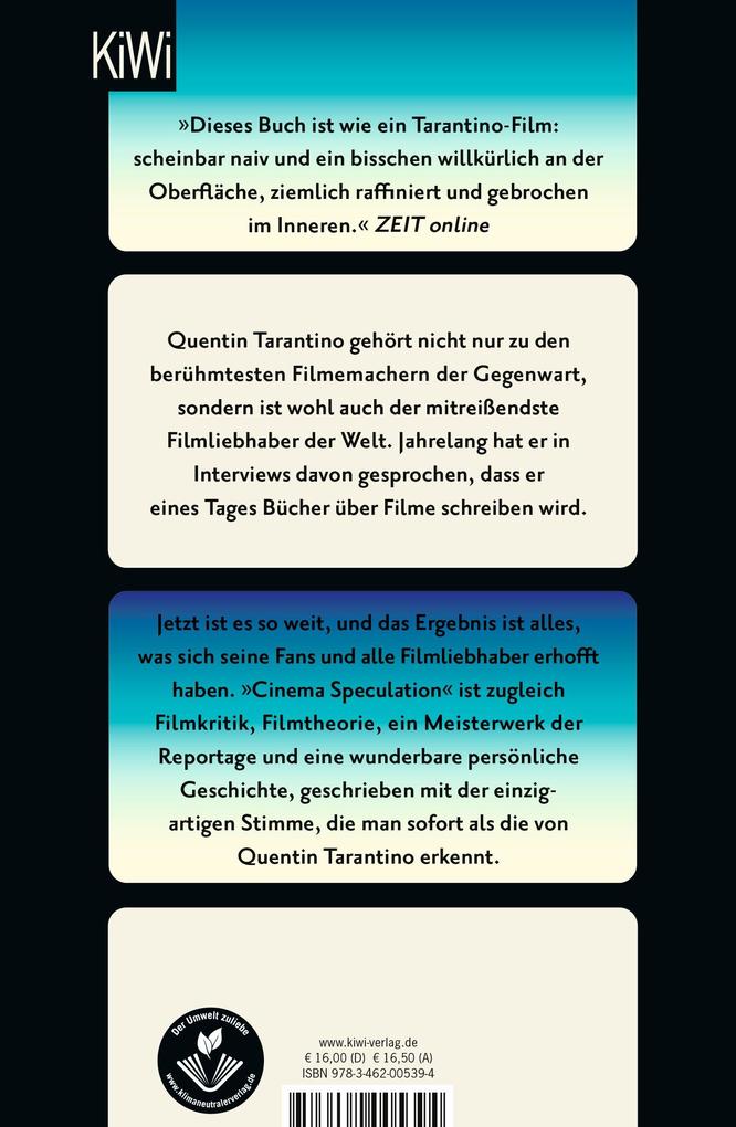 Weitere Ansicht: Cinema Speculation | Quentin Tarantino