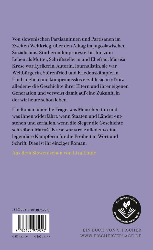 Weitere Ansicht: Trotz alledem | Maruša Krese, Marua Krese