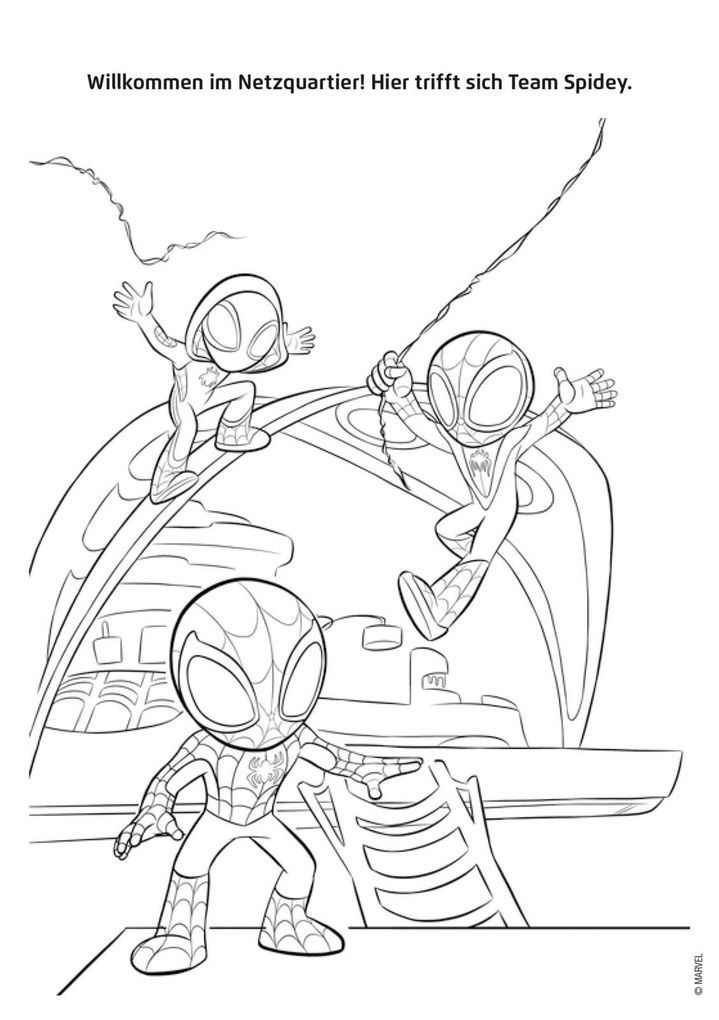 Weitere Ansicht: MARVEL Spidey und seine Super-Freunde: Mein cooler Malblock
