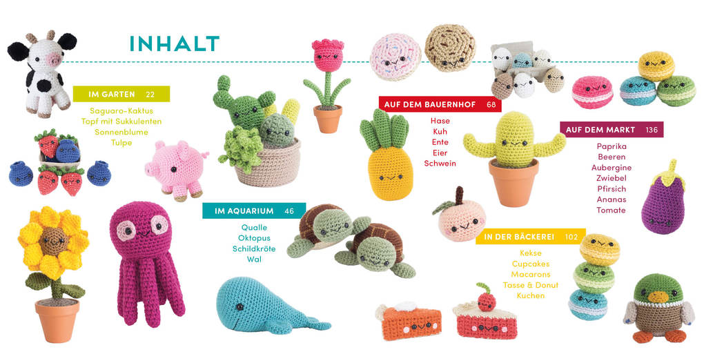 Weitere Ansicht: Meine kunterbunte Amigurumi-Welt - super einfach 25 niedliche Figuren häkeln | Lauren Espy