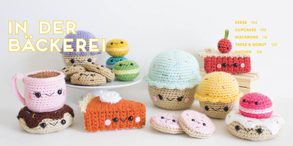 Weitere Ansicht: Meine kunterbunte Amigurumi-Welt - super einfach 25 niedliche Figuren häkeln | Lauren Espy