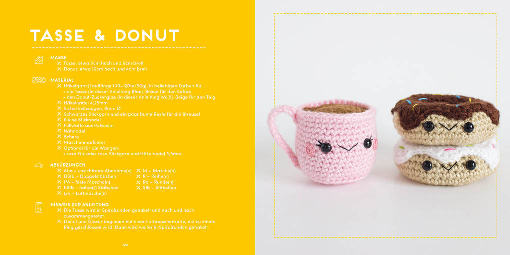 Weitere Ansicht: Meine kunterbunte Amigurumi-Welt - super einfach 25 niedliche Figuren häkeln | Lauren Espy