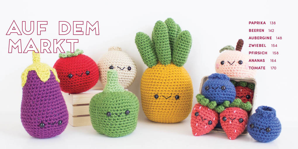 Weitere Ansicht: Meine kunterbunte Amigurumi-Welt - super einfach 25 niedliche Figuren häkeln | Lauren Espy