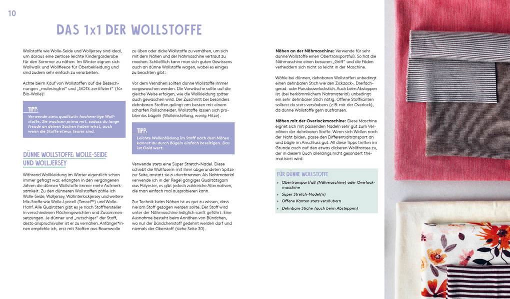 Weitere Ansicht: Hej Minimode - Super soft: Baby- und Kinderkleidung nähen mit Merino-Wollstoffen | Leonie Bittrich