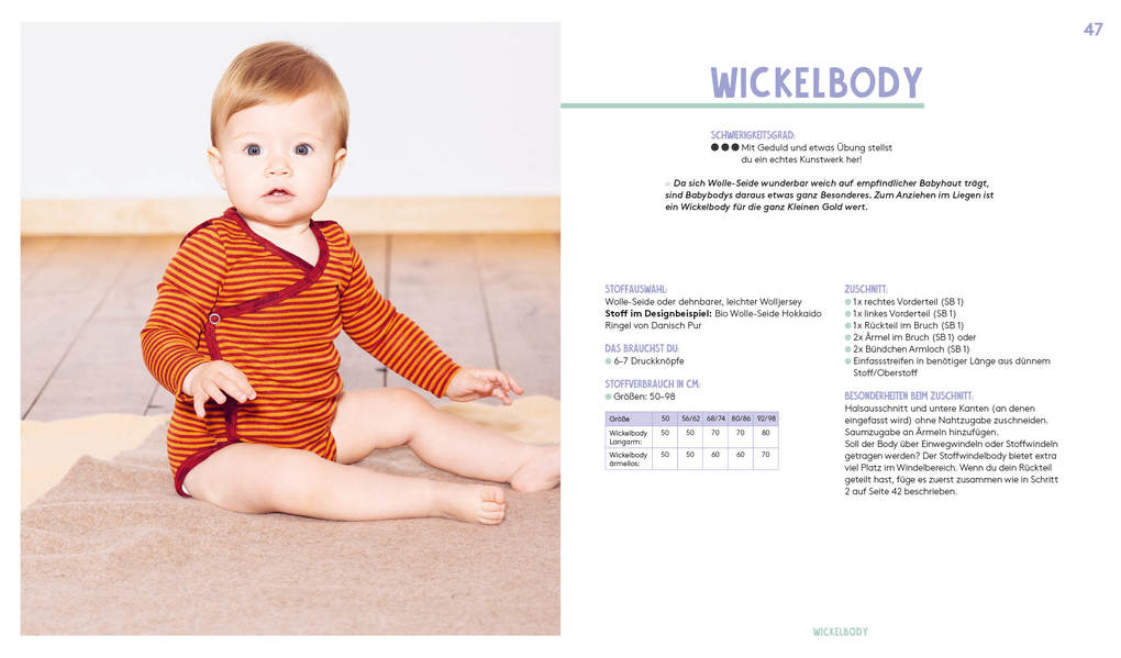 Weitere Ansicht: Hej Minimode - Super soft: Baby- und Kinderkleidung nähen mit Merino-Wollstoffen | Leonie Bittrich