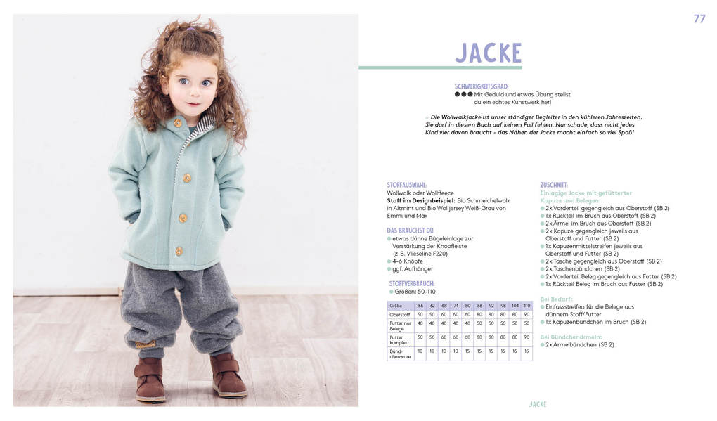 Weitere Ansicht: Hej Minimode - Super soft: Baby- und Kinderkleidung nähen mit Merino-Wollstoffen | Leonie Bittrich