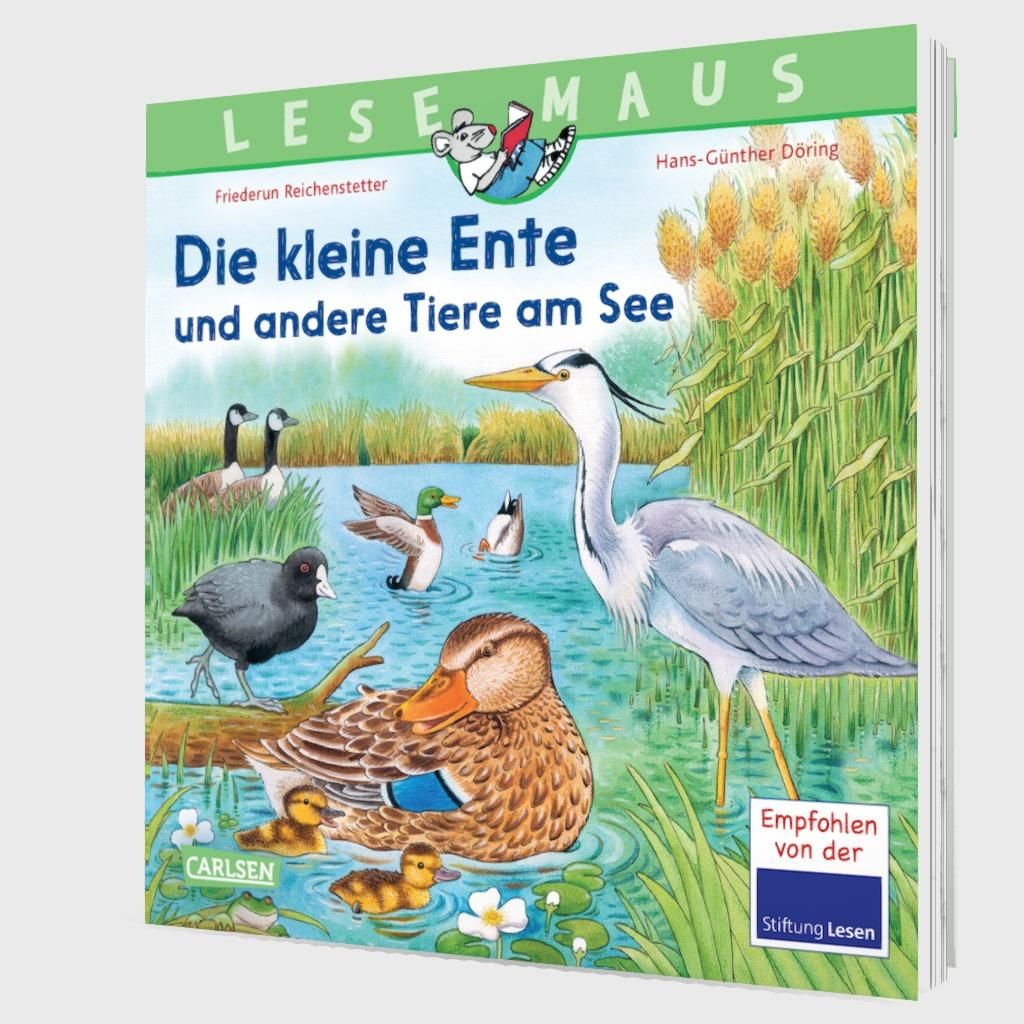 Weitere Ansicht: LESEMAUS 177: Die kleine Ente und andere Tiere am See | Friederun Reichenstetter