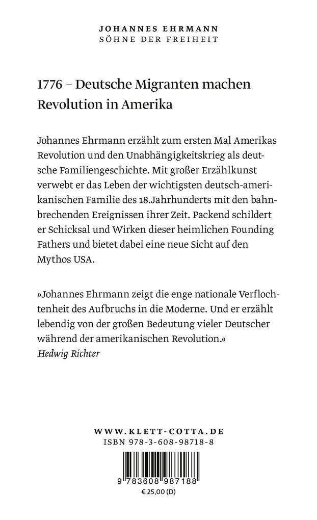 Weitere Ansicht: Söhne der Freiheit | Johannes Ehrmann