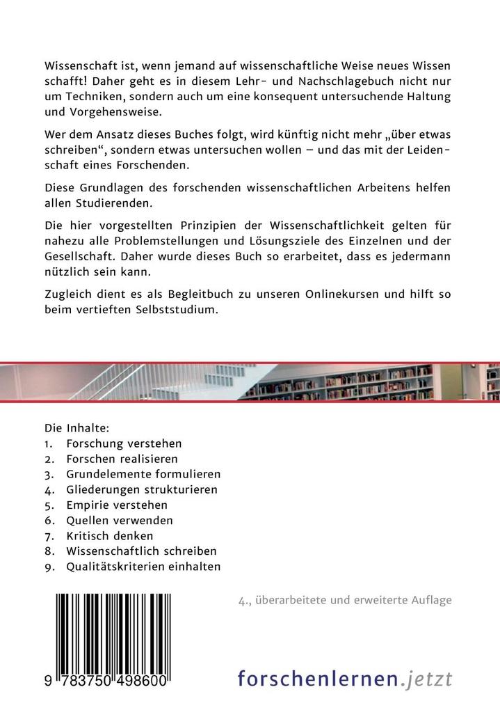 Weitere Ansicht: Forschen lernen | Martin Gertler