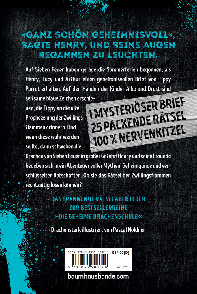 Weitere Ansicht: Die geheime Drachenschule: Löse das Rätsel der Zwillingsflammen | Emily Skye