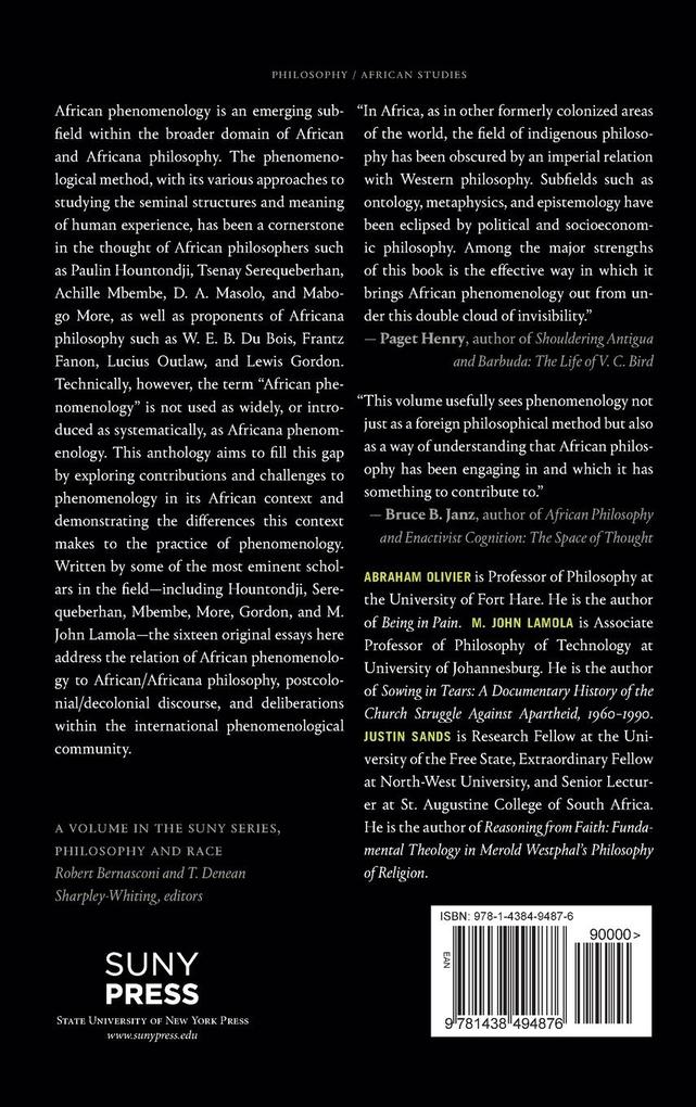 Weitere Ansicht: Phenomenology in an African Context