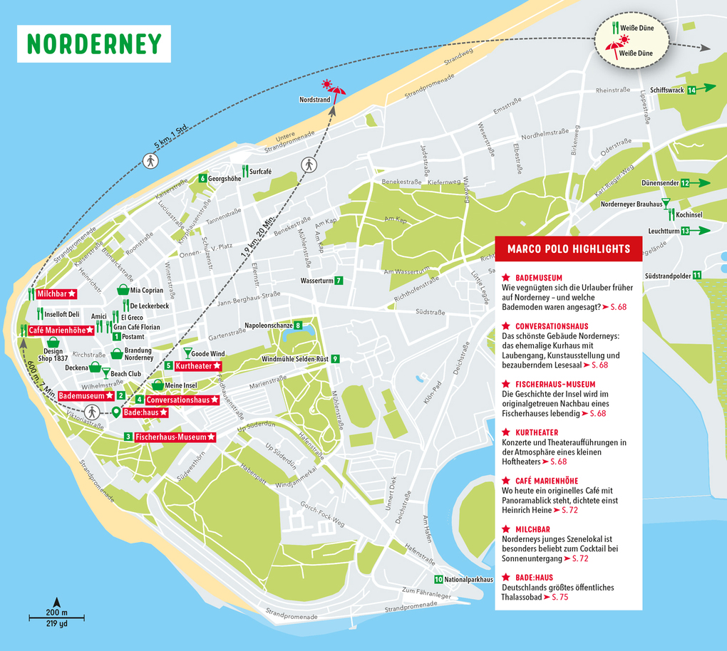 Weitere Ansicht: MARCO POLO Reiseführer Ostfriesische Inseln, Baltrum, Borkum, Juist, Langeoog, Norderney, Spiekeroog, Wangerooge | Klaus Bötig, Volker Kühn