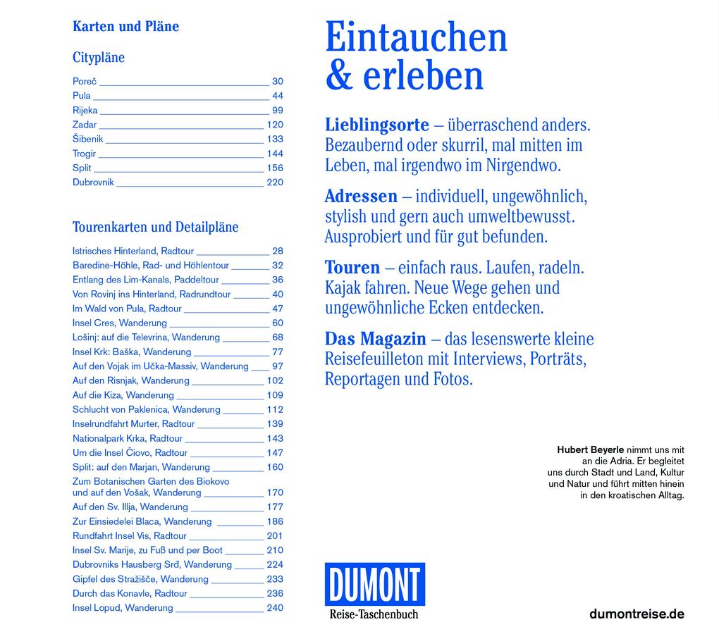 Weitere Ansicht: DUMONT Reise-Taschenbuch Reiseführer Kroatische Adriaküste | Hubert Beyerle
