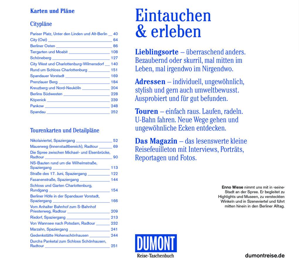 Weitere Ansicht: DUMONT Reise-Taschenbuch Reiseführer Berlin | Enno Wiese