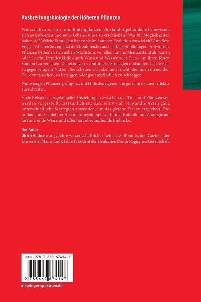 Weitere Ansicht: Ausbreitungsbiologie der Höheren Pflanzen | Ulrich Hecker