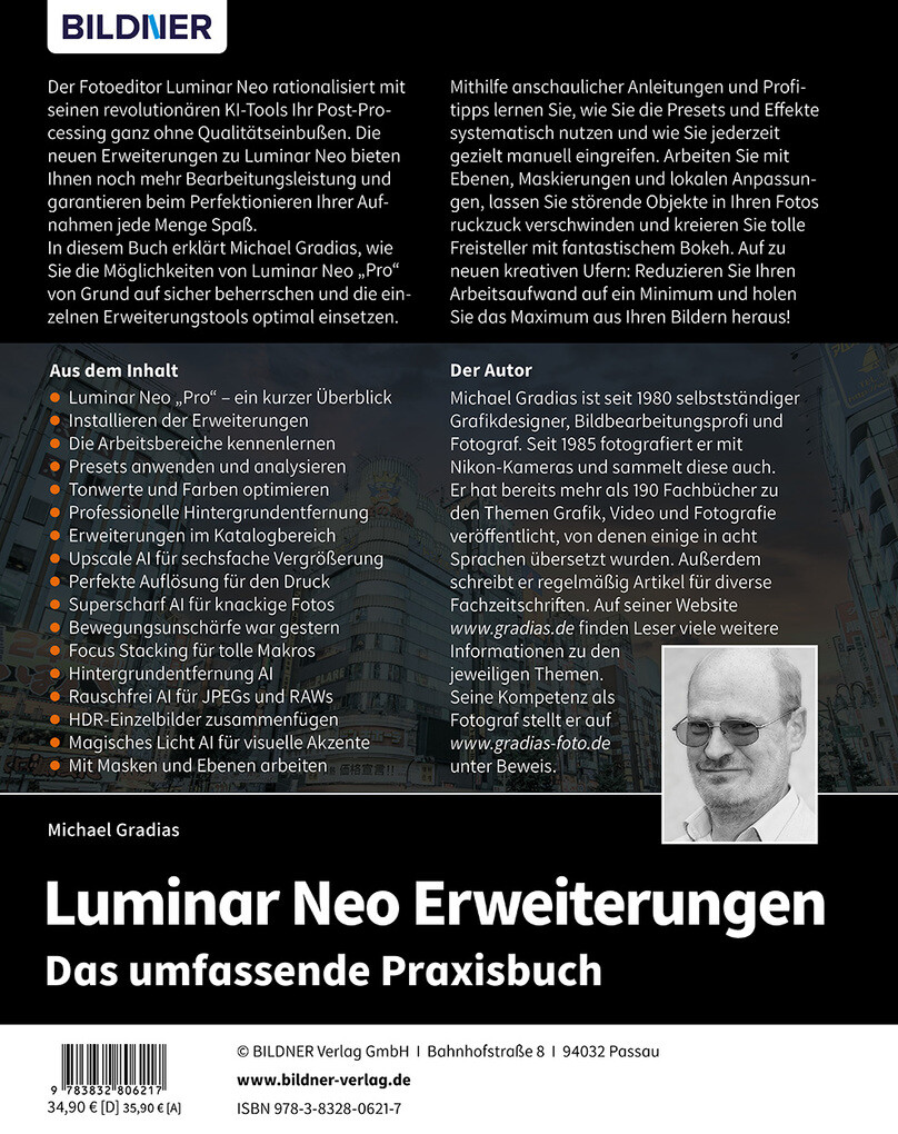 Weitere Ansicht: Luminar Neo Erweiterungen - Das umfassende Praxisbuch! | Michael Gradias