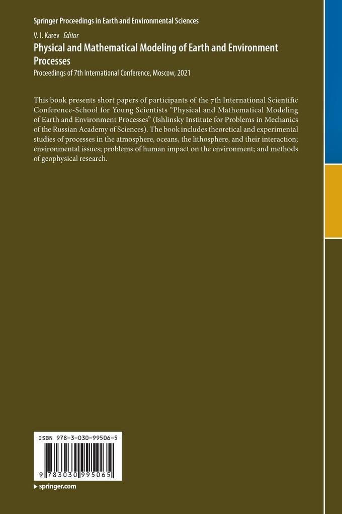Weitere Ansicht: Physical and Mathematical Modeling of Earth and Environment Processes