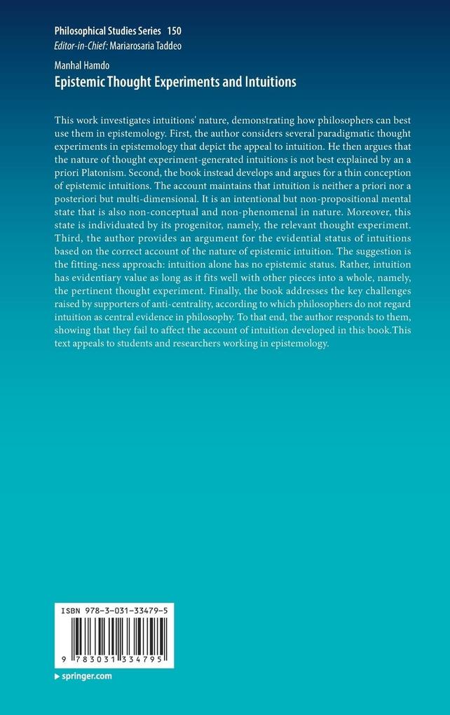 Weitere Ansicht: Epistemic Thought Experiments and Intuitions | Manhal Hamdo