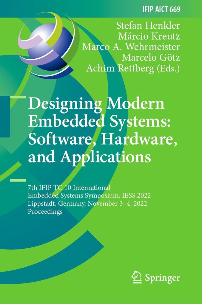 Produktbild: Designing Modern Embedded Systems: Software, Hardware, and Applications