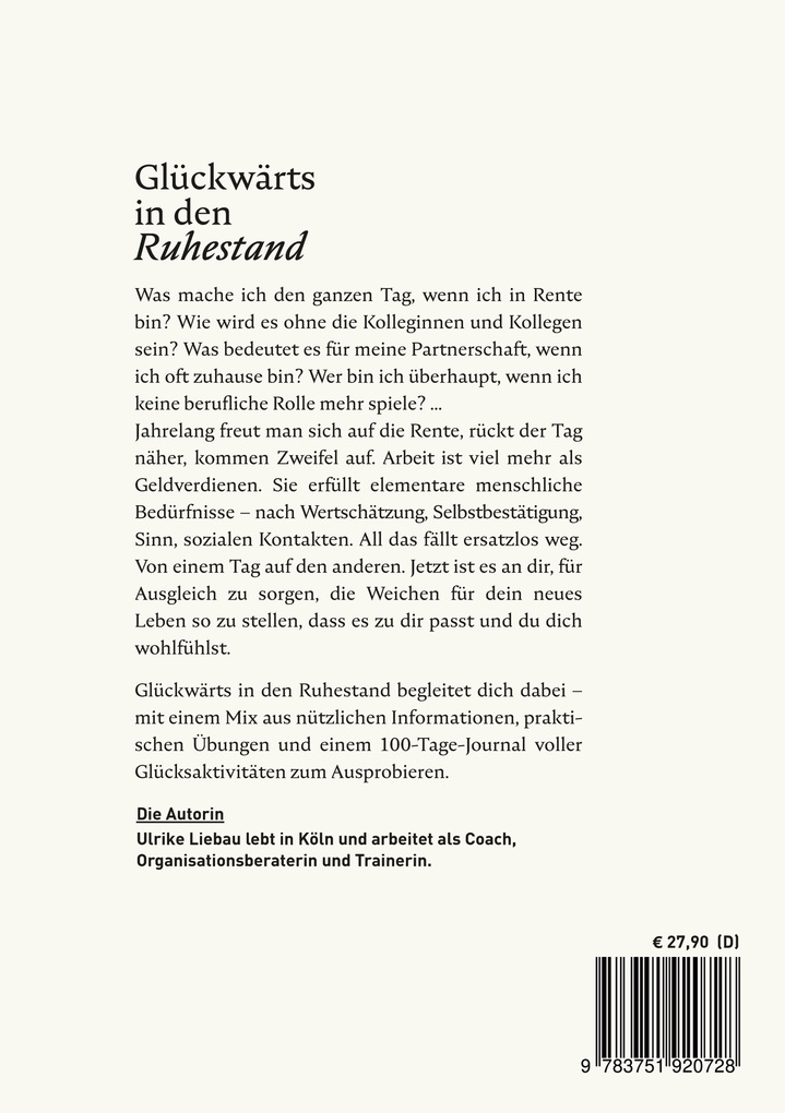 Weitere Ansicht: Glückwärts in den Ruhestand | Ulrike Liebau