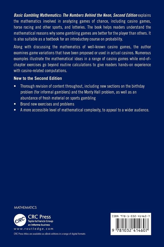 Weitere Ansicht: Basic Gambling Mathematics | Mark Bollman