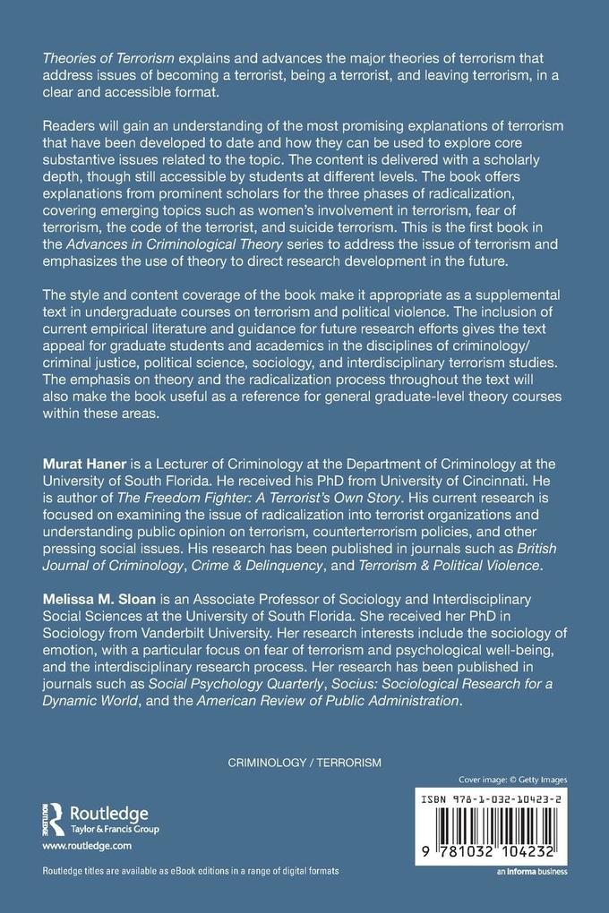 Weitere Ansicht: Theories of Terrorism