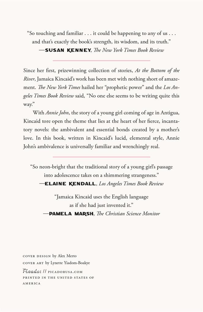 Weitere Ansicht: Annie John | Jamaica Kincaid