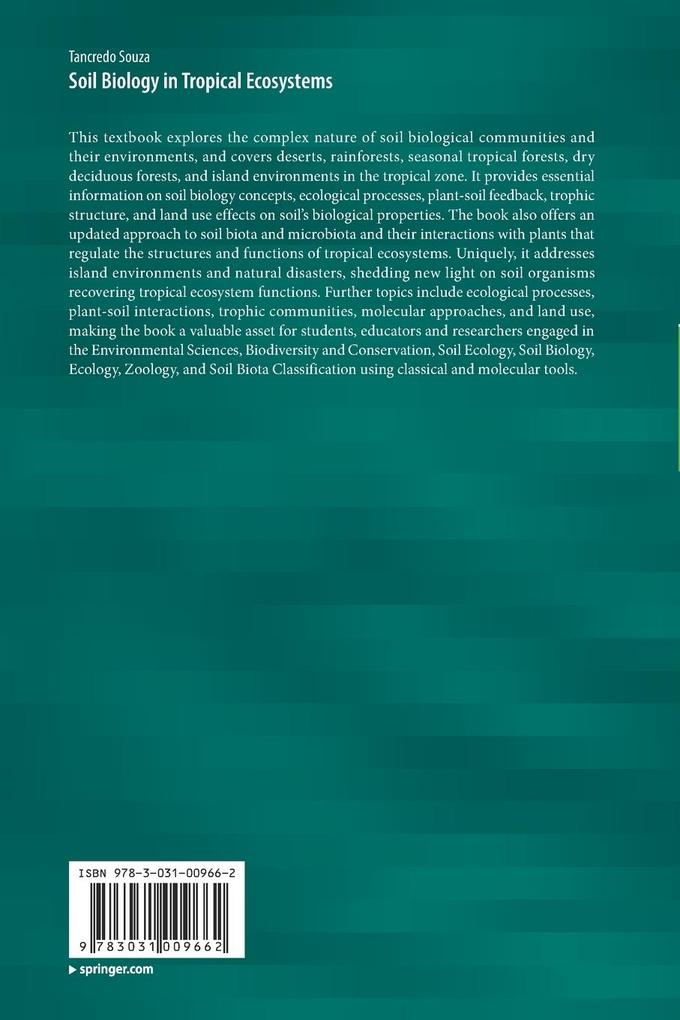 Weitere Ansicht: Soil Biology in Tropical Ecosystems | Tancredo Souza
