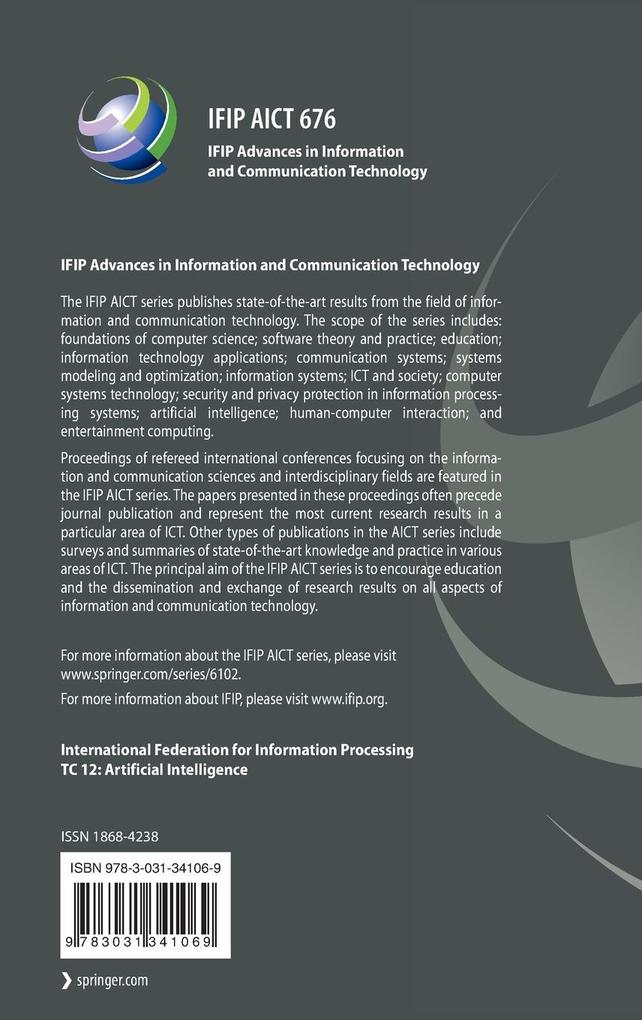 Weitere Ansicht: Artificial Intelligence Applications and Innovations