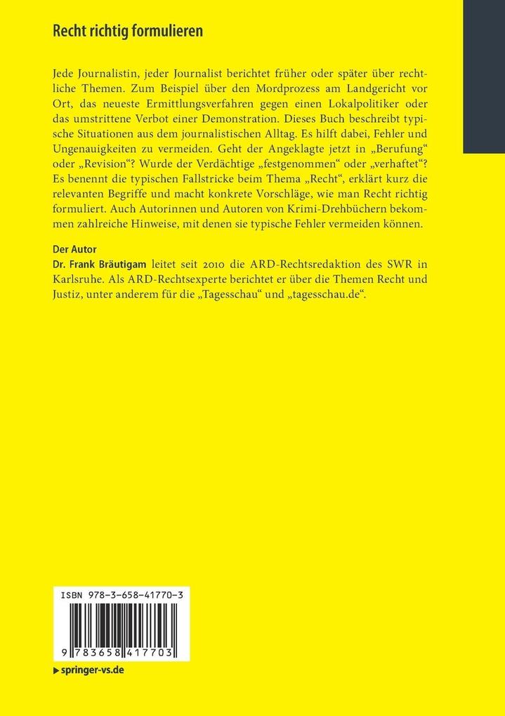 Weitere Ansicht: Recht richtig formulieren | Frank Bräutigam