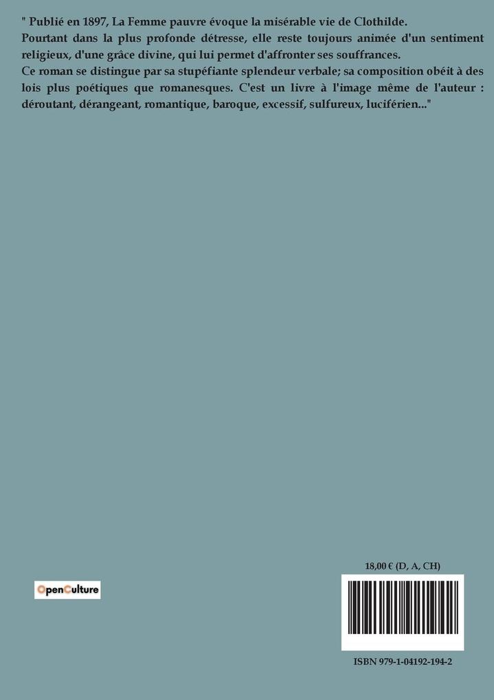 Weitere Ansicht: La femme pauvre | Léon Bloy