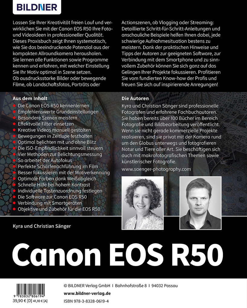 Weitere Ansicht: Canon EOS R50 | Kyra Sänger, Christian Sänger