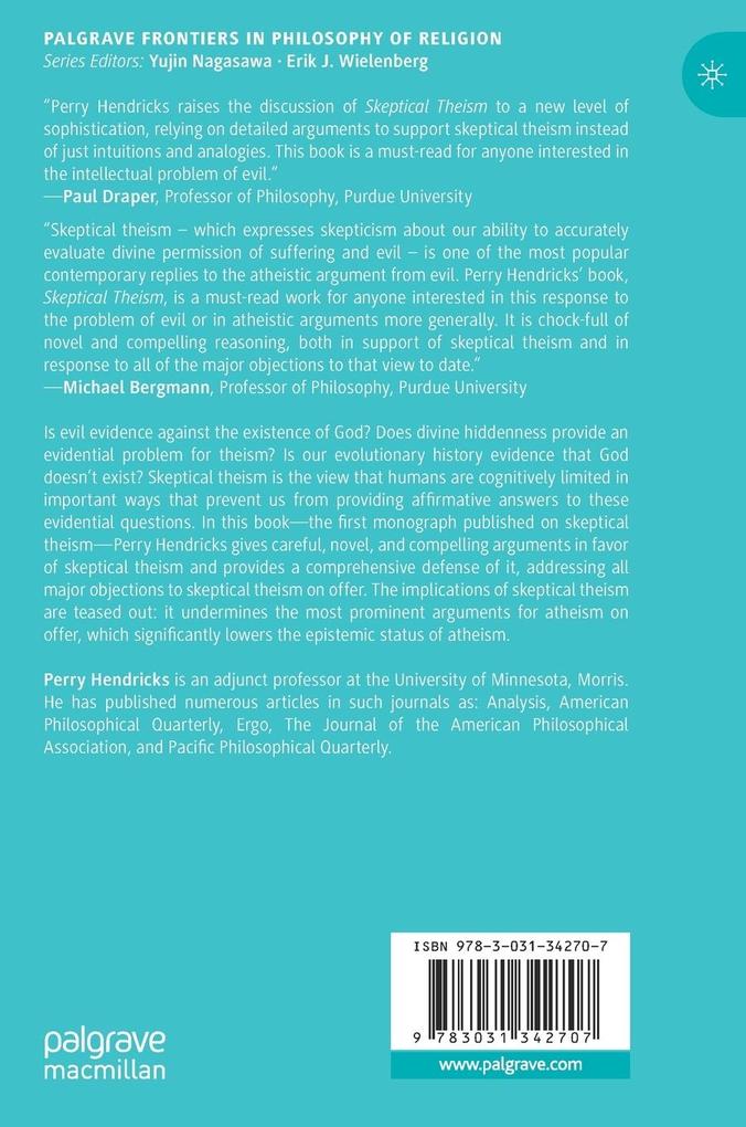 Weitere Ansicht: Skeptical Theism | Perry Hendricks