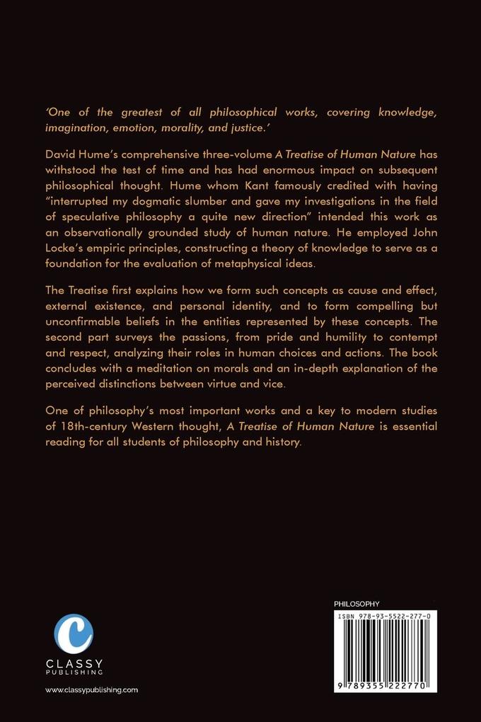 Weitere Ansicht: A Treatise of Human Nature | David Hume