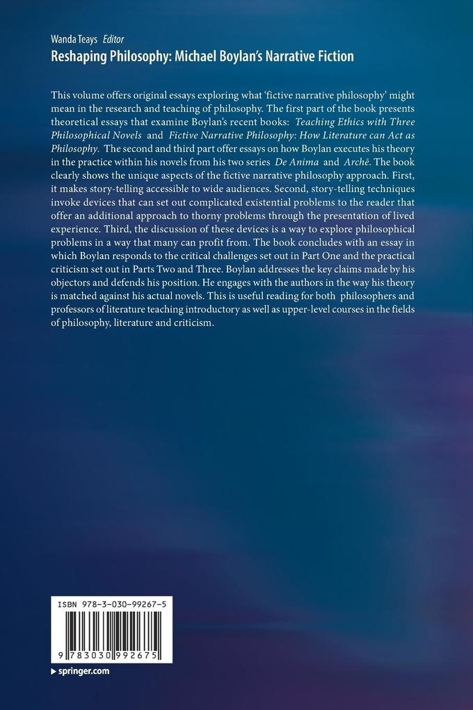Weitere Ansicht: Reshaping Philosophy: Michael Boylan's Narrative Fiction