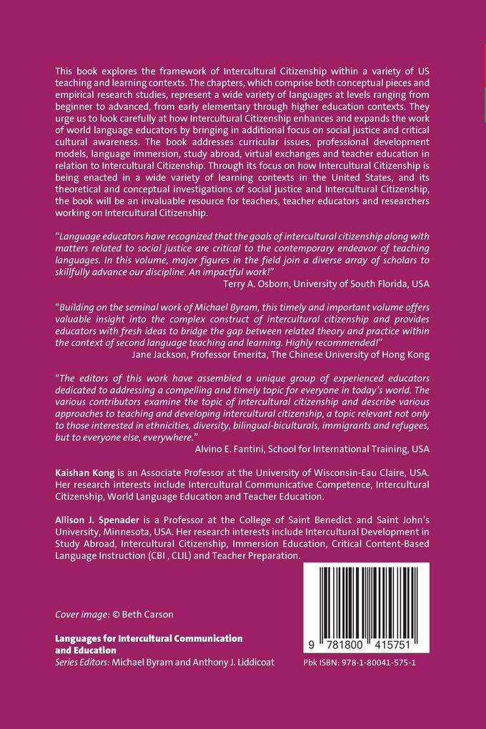 Weitere Ansicht: Intercultural Citizenship in Language Education