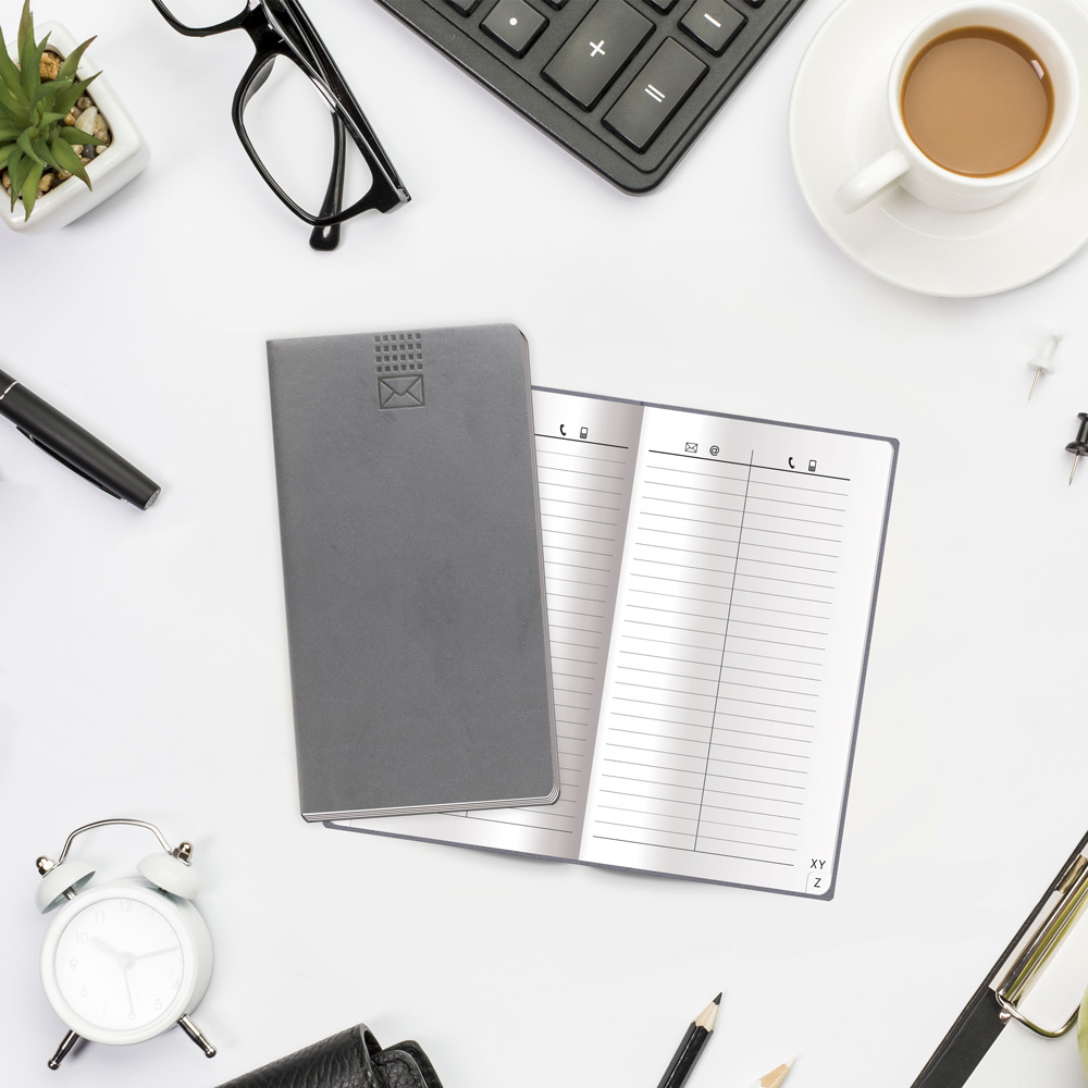 Weitere Ansicht: Trötsch Adressbuch Soft Touch Slim Anthrazit