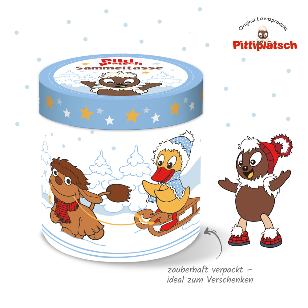Weitere Ansicht: Trötsch Pittiplatsch Sammeltasse Winter