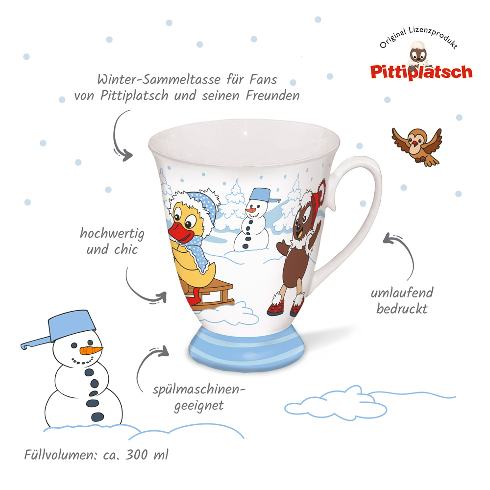 Weitere Ansicht: Trötsch Pittiplatsch Sammeltasse Winter