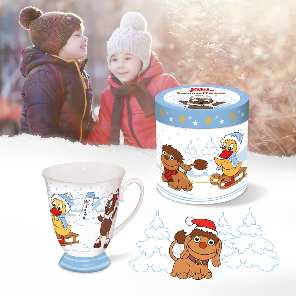 Weitere Ansicht: Trötsch Pittiplatsch Sammeltasse Winter